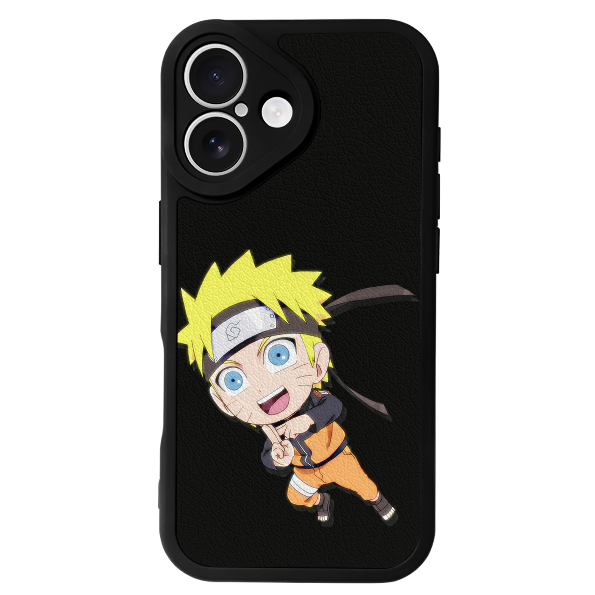 （画像用） NARUTO -ナルト- うずまき ナルト Uzumaki Naruto 【iPhone 16シリーズ対応】シリコンスマホケース（レザー調） 材質：シリコン
